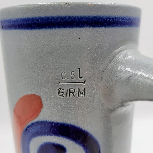 Vintage German Beer Mug Stein Musikzug Rote-Husaren MCC Ober-Morlen Read - Picture 4 of 10